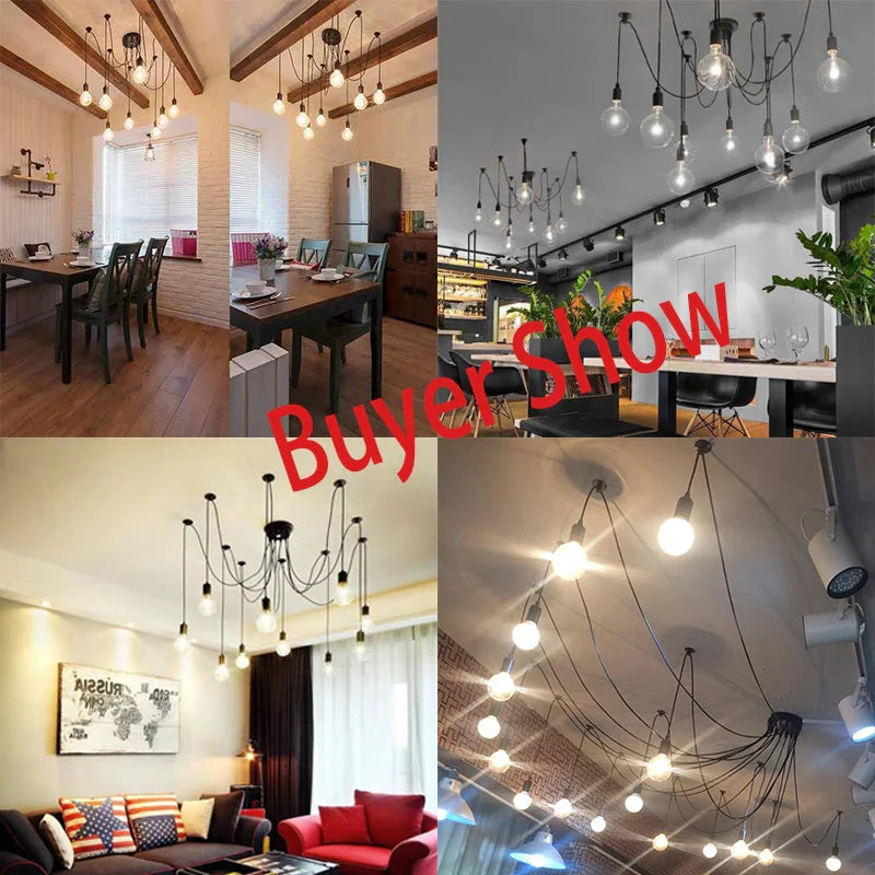 Axyaa Retro Spider Pendant Lights for Home Decoration