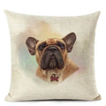 Colourful Bull Terrier & Dachshund 3D Cushion Cover for Home Sofa by Axyaa