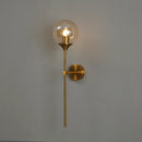 Golden Round Glass Ball Wall Lamp by Axyaa: Nordic Design LED Wall Lights