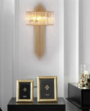Axyaa Crystal Wall Lamp: Modern Living Room Bedroom Lighting Fixtures