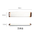 Axyaa Ceramic Long Plate for Sushi Snacks & Desserts