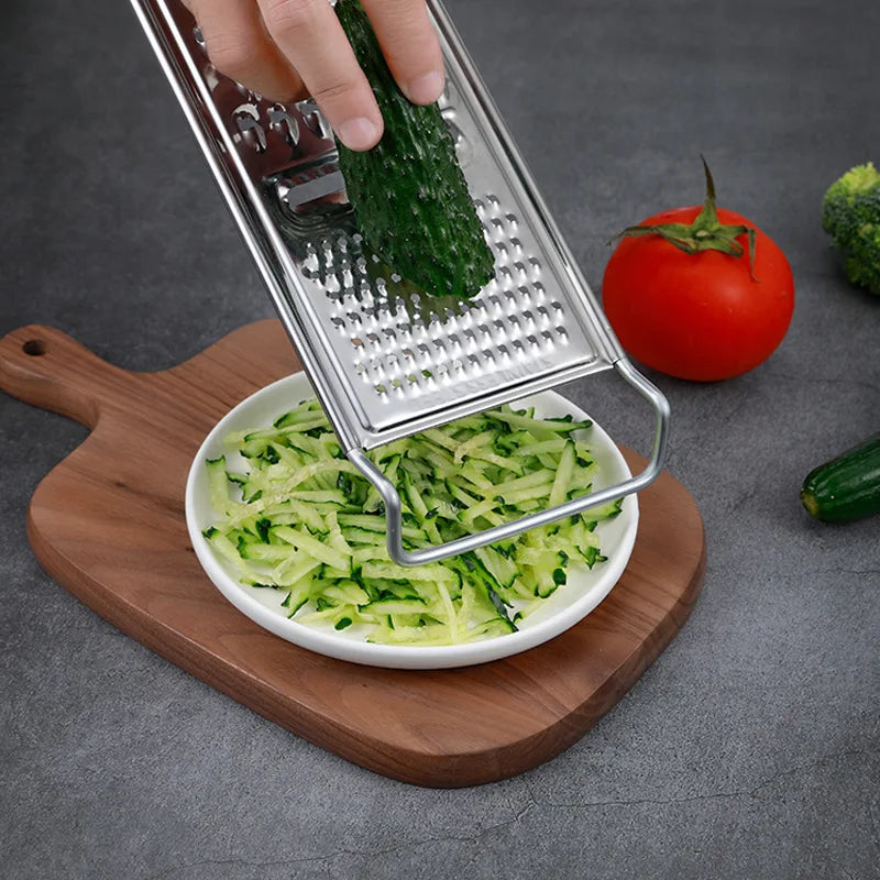Axyaa Stainless Steel Grater & Slicer for Fruits, Vegetables, and Potatoes