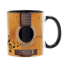 Axyaa Classical Guitar Cello Ceramic Coffee Mug 11oz - Guitarist Cellist Gift