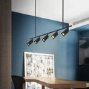 Axyaa Chandelier LED Spot Lamp in Black Gold for Kitchen Dining Bedroom Bar