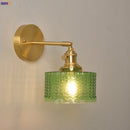 Nordic Brass Wall Lamp Small Copper Glass LED Wall Sconce – Axyaa