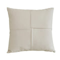 Axyaa Faux Leather Cushion Cover 45x45cm Ivory Green Orange Brown Coral for Home Decor