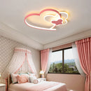 Pink Heart Chandelier by Axyaa - Nordic Ceiling Light for Kids Room