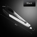 Axyaa Silicone Head Stainless Steel BBQ Grilling Tongs, Non-Stick Food Clamp