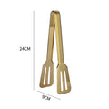 Axyaa Stainless Steel BBQ Steak Tongs - Hollow Grill Clamp & Kitchen Utensil