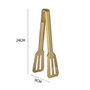 Axyaa Stainless Steel BBQ Steak Tongs - Hollow Grill Clamp & Kitchen Utensil