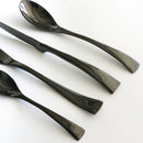 Axyaa Black Stainless Steel Flatware Set, 24 Pieces