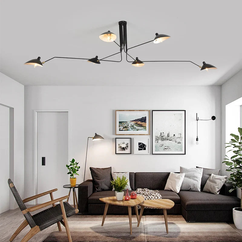Axyaa Nordic Duckbill Chandelier - Modern Iron Ceiling Light Fixture