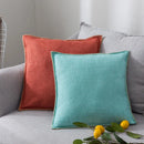 Axyaa Fringed Linen Cushion Cover - 45x45cm - Blue Grey Yellow Red Green