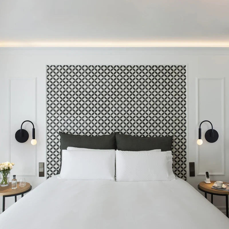 Axyaa Nordic LED Wall Lamp for Bedroom, Living Room and Aisle, E27 5W Indoor Reading Light