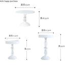 Axya Tall Cake Stand Wrought Iron Crystal Display Tray for Wedding Banquet