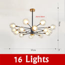 Nordic Glass Ball Chandelier Light by Axyaa - Modern Spotlight Pendant Lamp