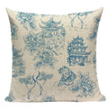 Axyaa Vintage Flower Cushion Covers - Shabby Chic Floral Pillowcase