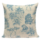 Axyaa Vintage Flower Cushion Covers - Shabby Chic Floral Pillowcase