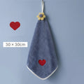 Axyaa Coral Velvet Hand Towel: Soft, Absorbent, Quick Dry Cleaning Cloth