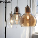 Modern Nordic Glass Pendant Light by Axyaa - E27 LED Hanging Lamp for Indoor Decoration