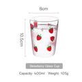 Axyaa Kawaii Strawberry Glass Water Pot Large Capacity Teapot Heat Resistant.
