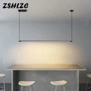 Axyaa Modern Black & Gold LED Pendant Light for Kitchen Living Dining Room