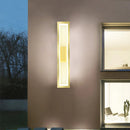 Wall Mounted LED Sconce Light for Outdoor Modern Garden Porch, Axyaa Gold Black Luminaires