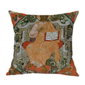 Cotton Linen Christ Pantocrator Icon Pillow Case by Axyaa