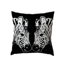 Zebra White Geometric Trilateral Watercolor Cushion Covers by Axyaa