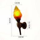 Axyaa Outdoor Flame Sconce Wall Decor Lamp - Retro Style for Home, Bar & Restaurant