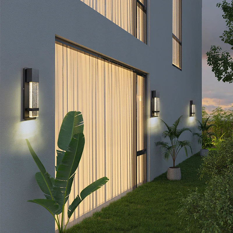 Outdoor PIR Motion Sensor LED Wall Lamp Waterproof Sconce by Axyaa