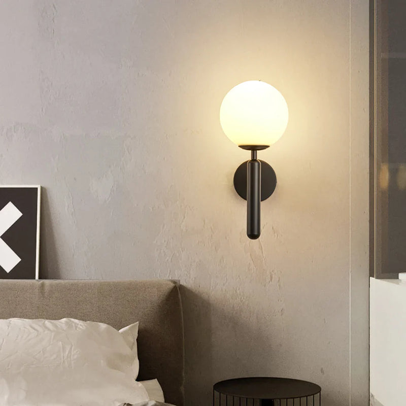 Axyaa Modern Glass Ball Wall Lamps for Bedroom, Living Room & Corridor Lighting