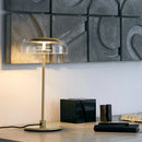 Nordic Gold Iron Table Lamp for Living Room, Bedroom, Study - Axyaa Glass Standing Lamp