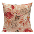 Axyaa Vintage Flower Cushion Covers - Shabby Chic Floral Pillowcase