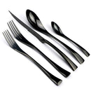 Axyaa 18/10 Stainless Steel Flatware Set - Knife Fork Spoon Cutlery Tableware