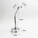 Axyaa Touch Dimmable LED Wall Lamp with USB Output Socket, Flex Neck, 3000K 6000K Reading Light