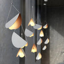 Axyaa Glider Metal Origami Pendant Light White for Cafe Dinning Room