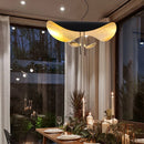 Axyaa Lederam Manta Pendant Lamp: Industrial Retro Design, White/Black