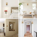 Axyaa Crystal Wall Sconce Light Fixture for Home Bedroom Decor