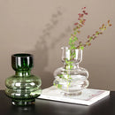 Axyaa Glass Vase Hydroponic Flower Pot Modern Home Desk Decoration Feature