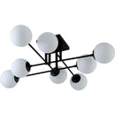 Axyaa Modern Milk Glass Ceiling Light Fixture with E27 Bulb Socket