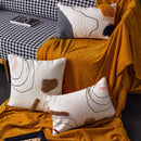Axyaa Abstract Line Colors Handmade Tufted Cushion Cover 45x45cm