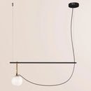 Axya Three-Head Glass Ball Pendant Lamps Nordic Style Restaurant Cafe Bar
