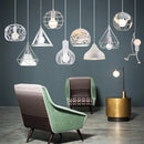 Axyaa Modern Loft Industrial Pendant Lights LED Hanging Lamps for Home Decor