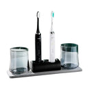 Axya Dental Organizer Set: Toothbrush Holder, Toothpaste Holder, Mouthwash Cup, Coaster