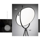 Axyaa Nordic Black Floor Lamp: Adjustable LED Dimming, Simple Home Decor Enhancing Living Room