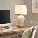 Axyaa Classic White Ceramic Table Lamp: Elegant Home Decor for Living Room, Study Room, or Bedroom