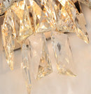 Axyaa Crystal Wall Lamp Iron Body, Crystal Pendants, LED Light Fixture for Living Room