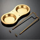 Axyaa Stainless Steel Kitchen Colander Ladle Skimmer Strainer Utensils