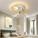 Axyaa Nordic Gold Chandelier Lamp with Dimmable Spotlight & Remote Control